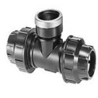 40mm POLY 90 DEG TEE x 1.00 inch FBSP