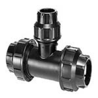 50mm POLY 90 DEG TEE x 40mm