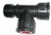 1 inch MxFxF POLY PROP TEE C/W O-RINGS