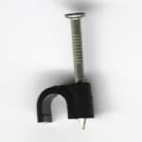 16mm ROUND CABLE CLIP C/W NAIL
