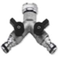 0.75 inch Female Thread With 2 Male Click Outlets Each With Manual Valve