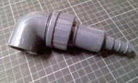 32mm PVC 90 DEG DRAIN VALVE ELBOW